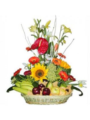 CANASTA FLORAL FRUTAL